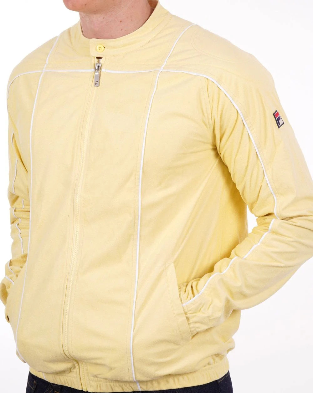 Fila Vintage Terrinda Mk3 Track Top Lemon - Image 2