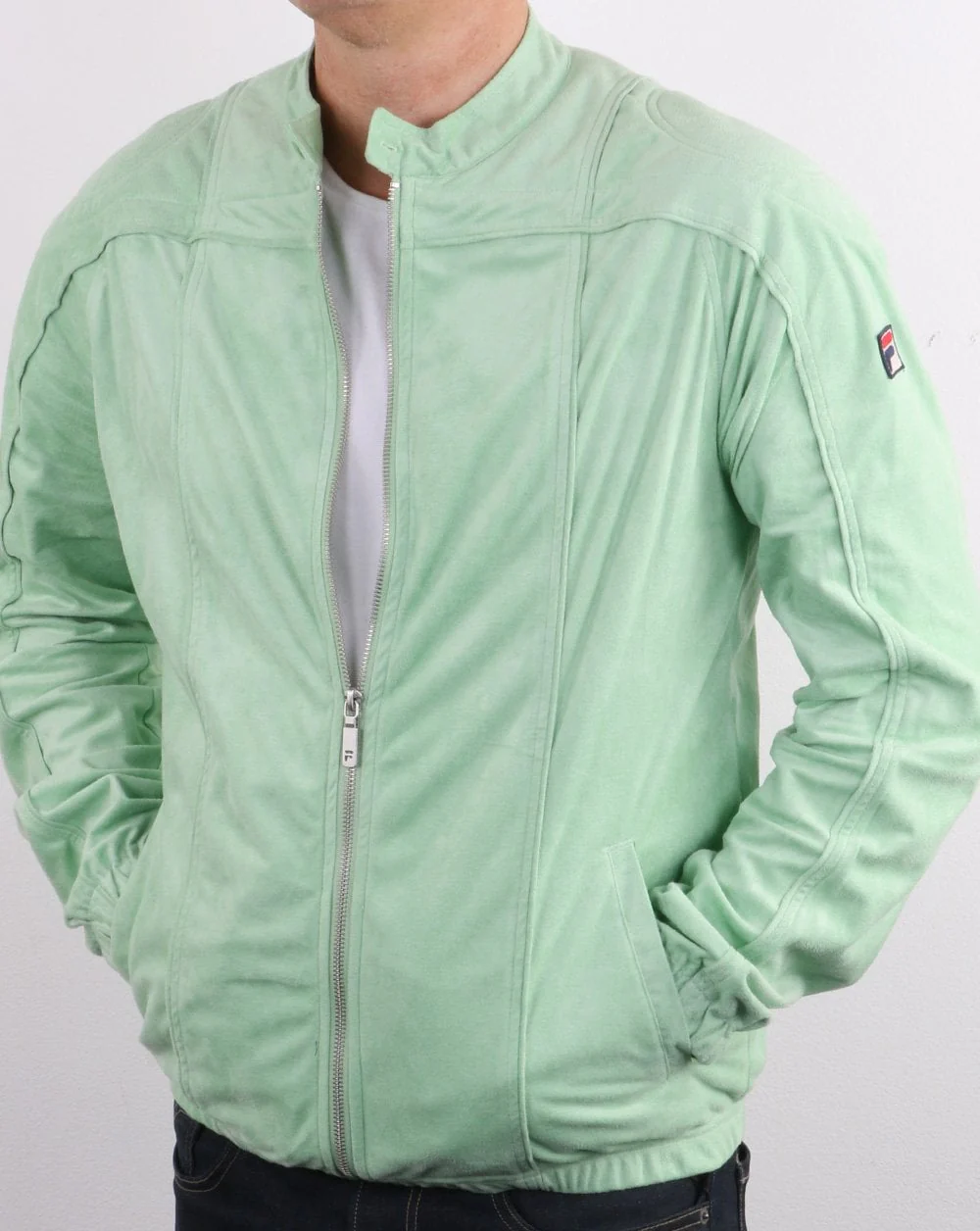 Fila Vintage Terrinda Mk3 Track Top Lime - Image 4