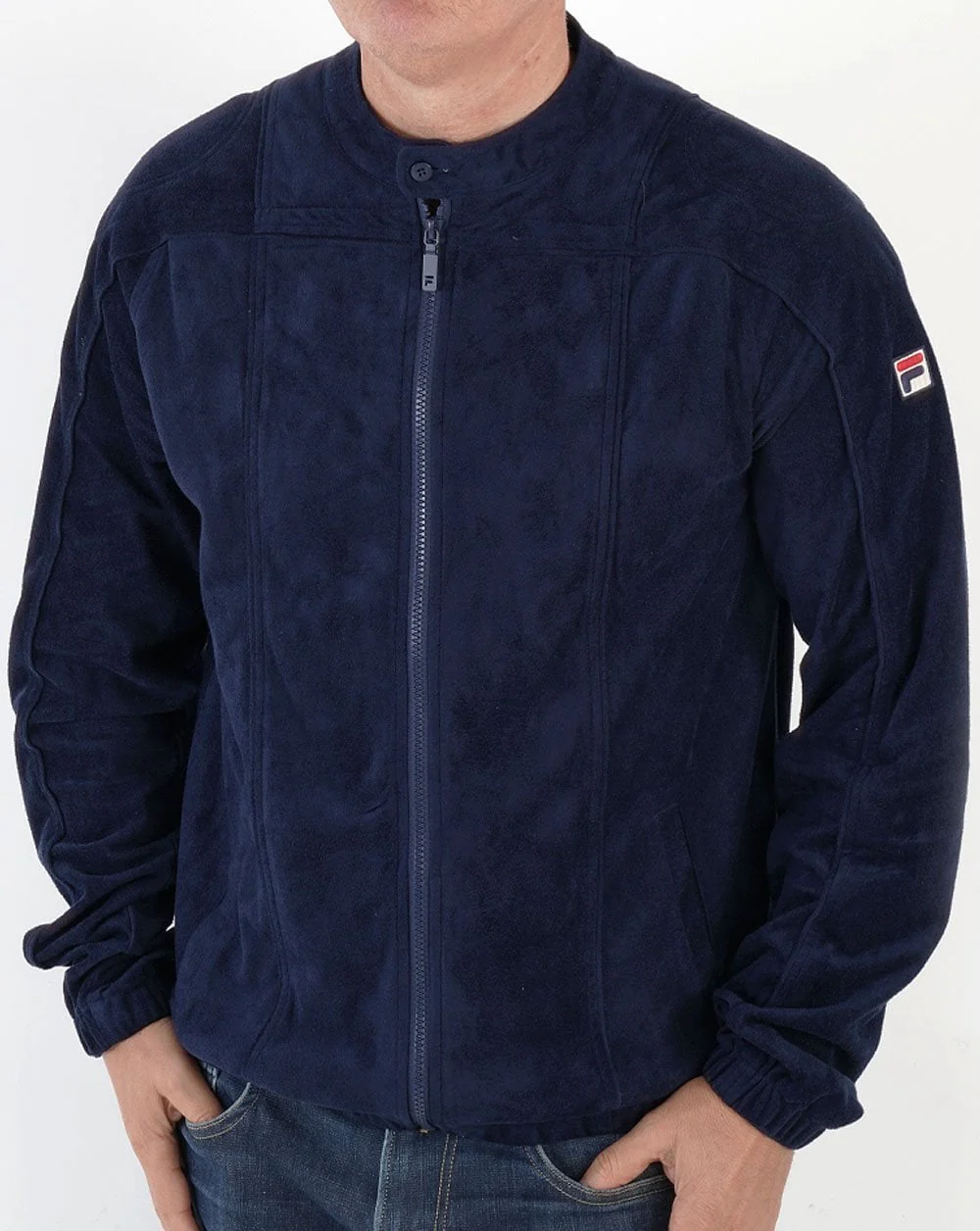 Fila Vintage Terrinda Mk3 Track Top Navy - Image 3