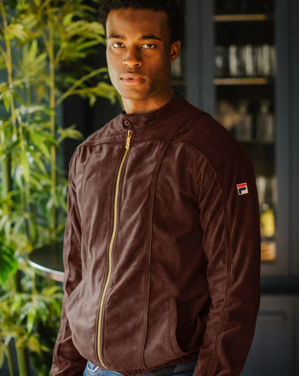 Fila Vintage Terrinda Track Top Brown