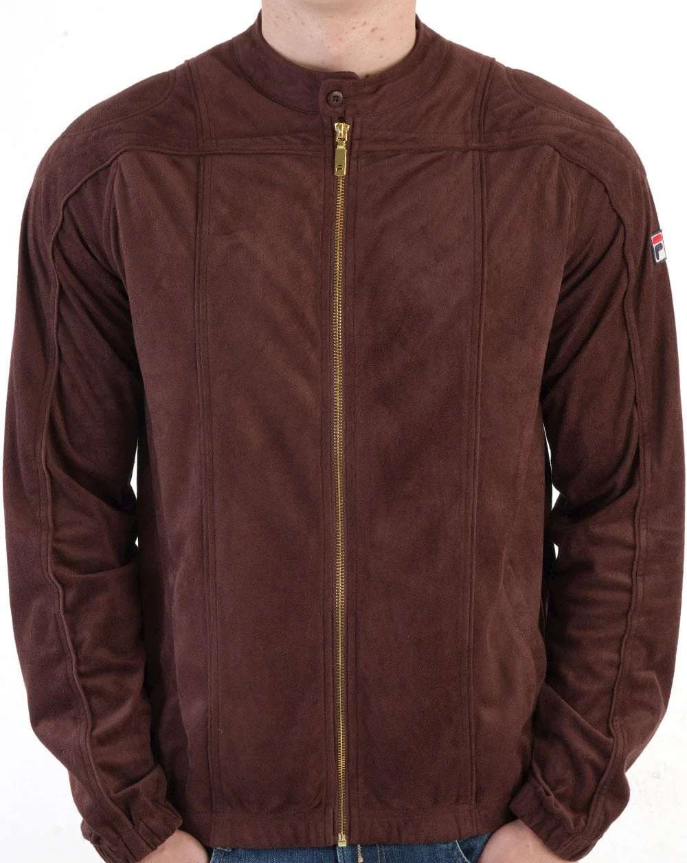 Fila Vintage Terrinda Track Top Brown - Image 2