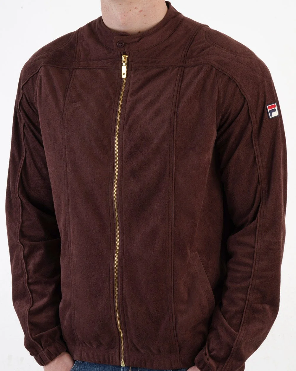 Fila Vintage Terrinda Track Top Brown - Image 5