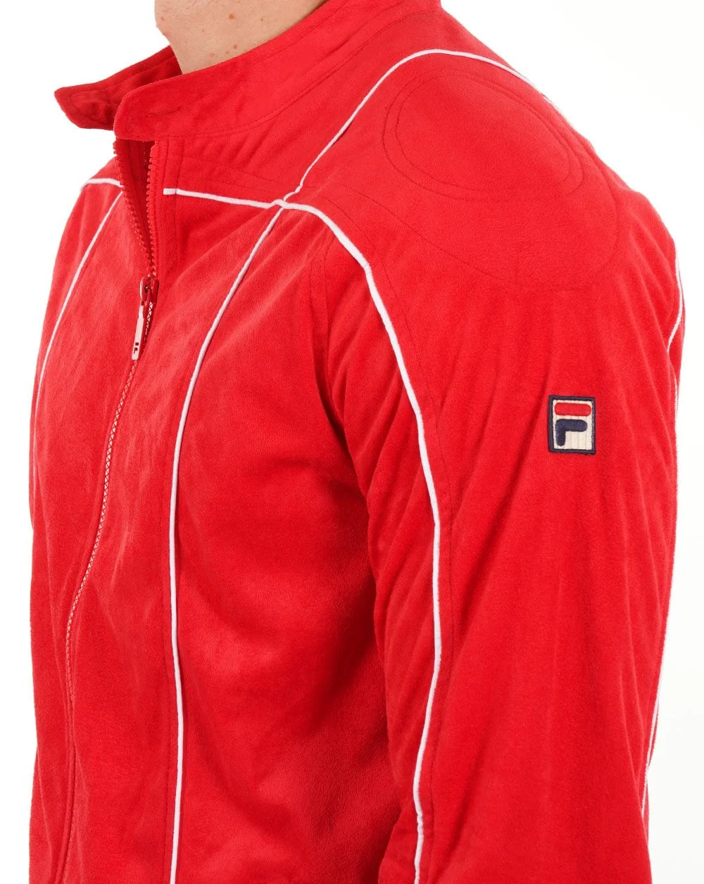 Fila Vintage Terrinda Track Top Red/White - Image 2