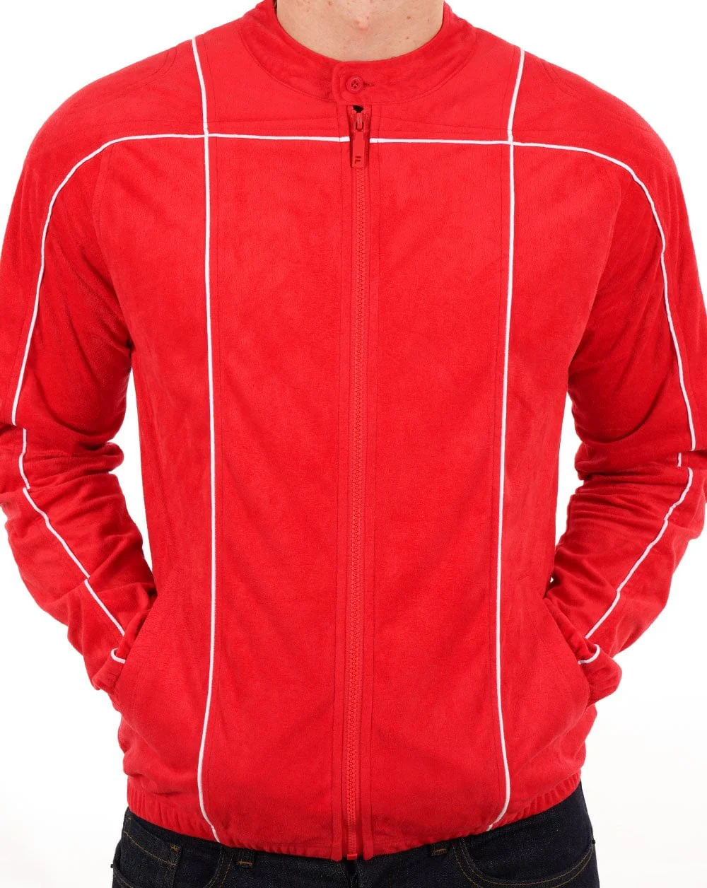 Fila Vintage Terrinda Track Top Red/White - Image 3