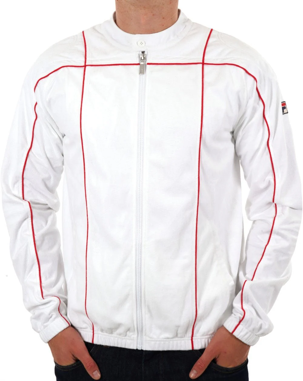 Fila Vintage Terrinda Track Top White Red