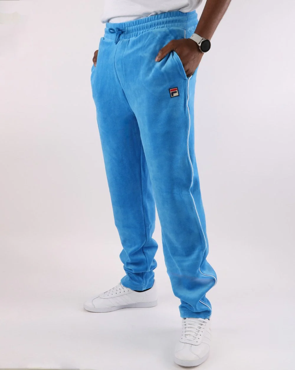 Fila Vintage Terrinda Velour Track Pants French Blue