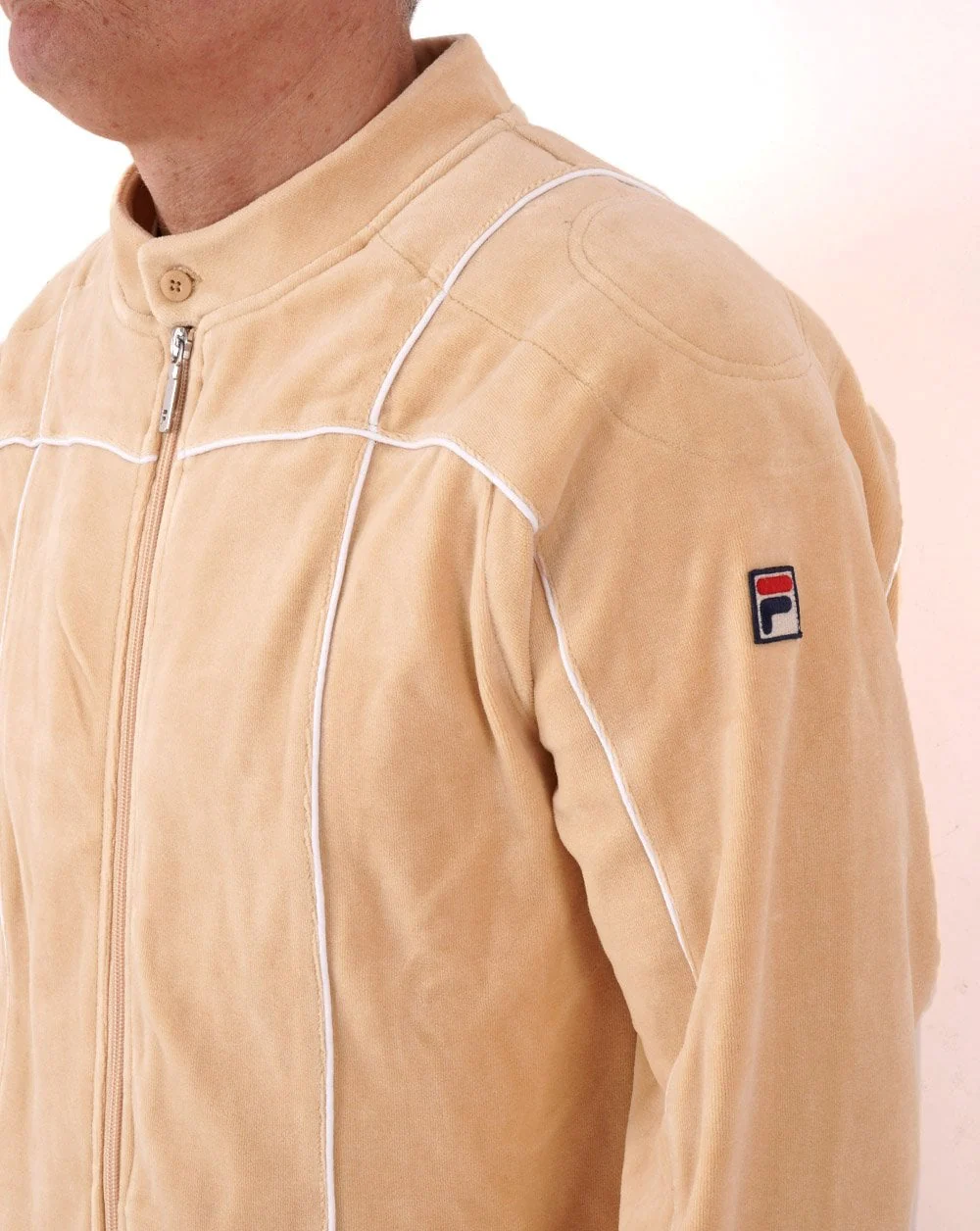 Fila Vintage Terrinda Velour Track Top Butterscotch - Image 2