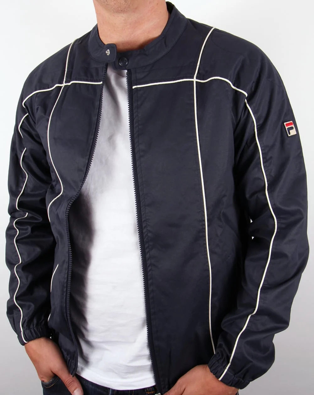 Fila Vintage Terrinda Wax Track Top Navy - Image 3