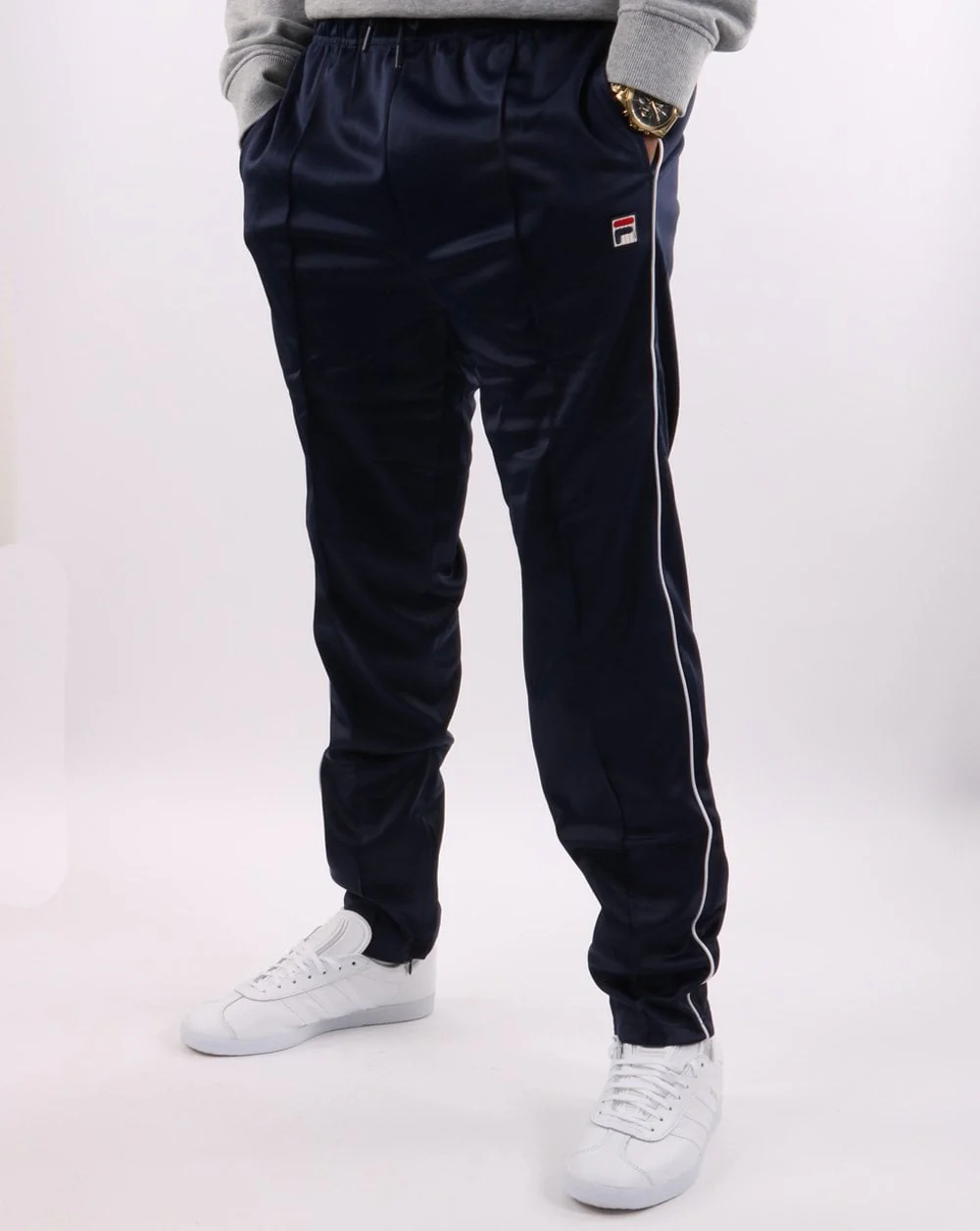 Fila Vintage Terry Track Pants Navy
