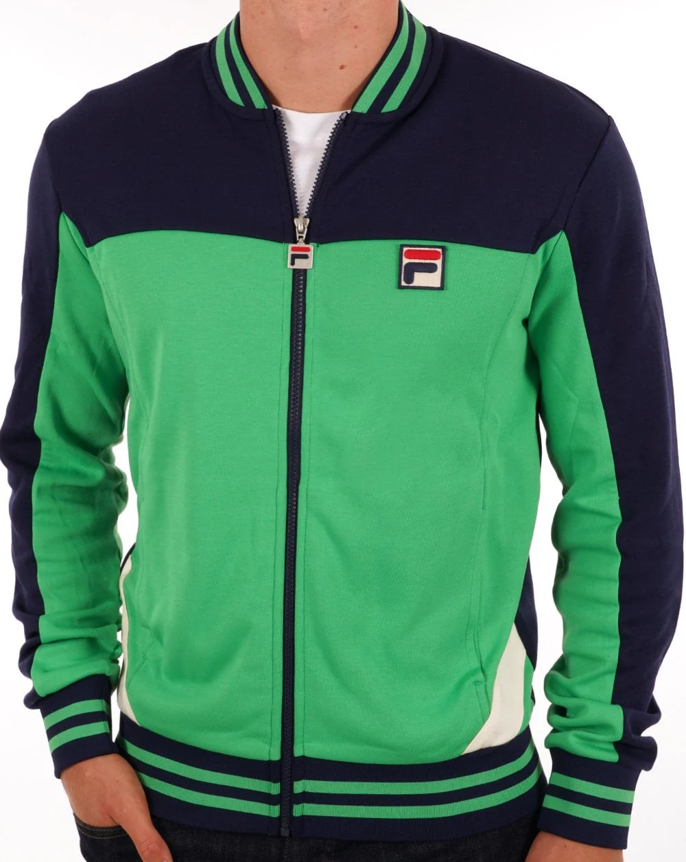 Fila Vintage Tiebreak Track Top Kelly Green