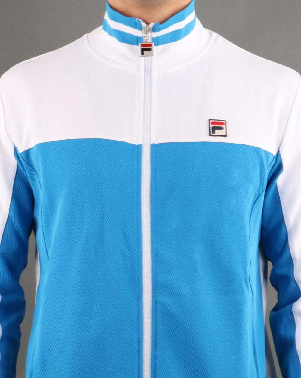 Fila Vintage Tiebreaker Track Top Royal Blue/White - Image 4