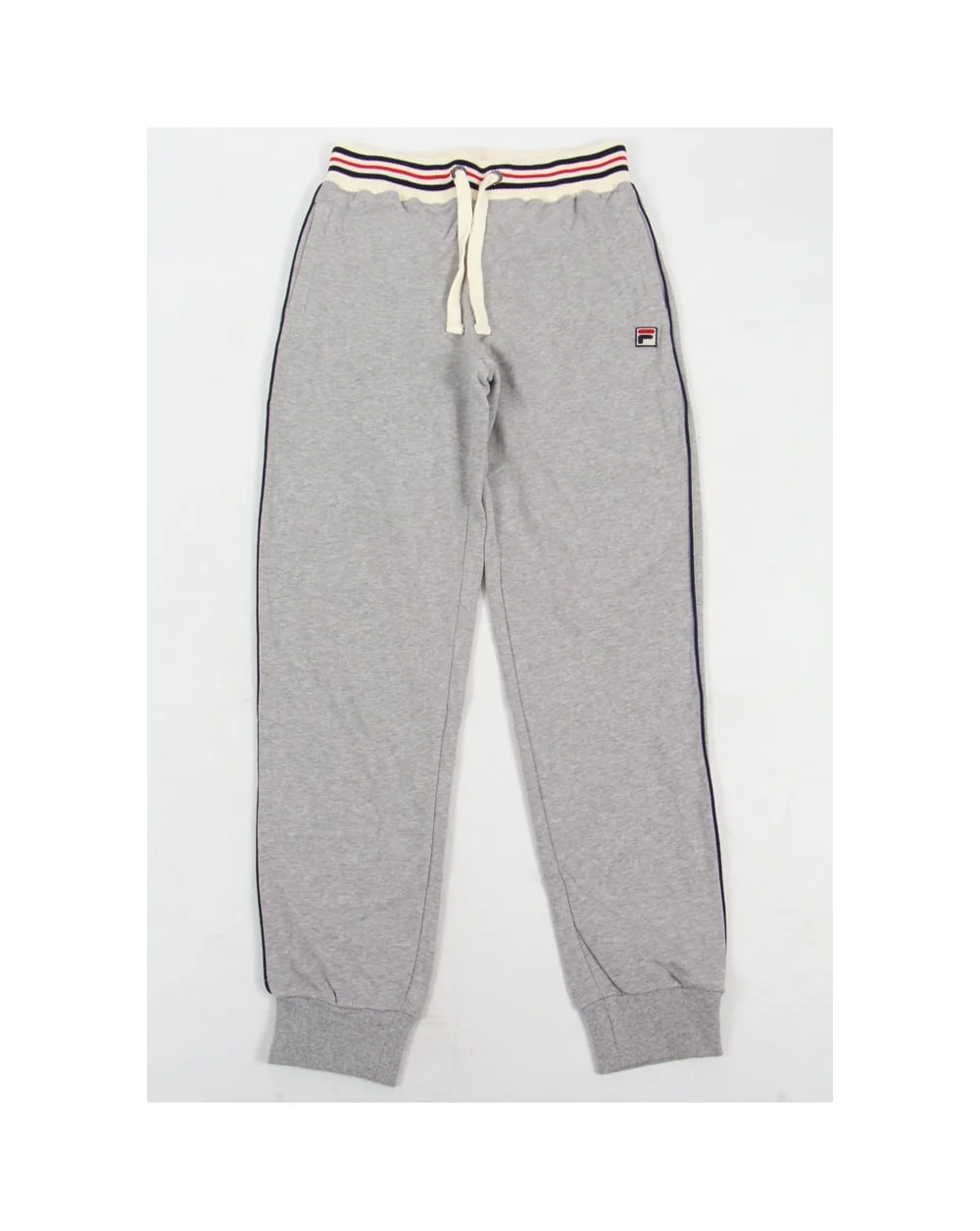Fila Vintage Tigli Cuffed Track Bottoms Light Grey - Image 2
