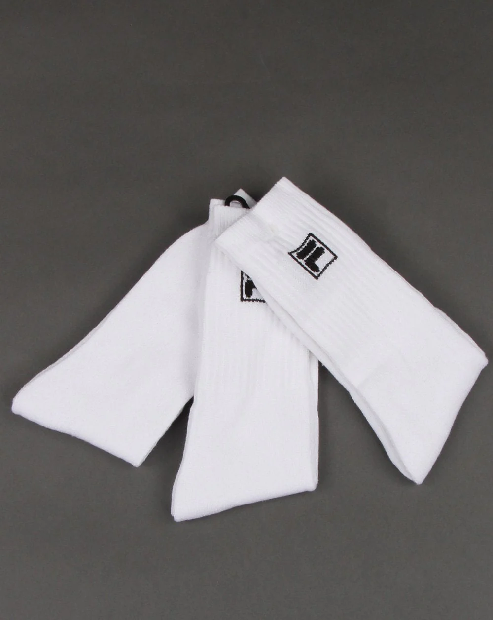 Fila Vintage Triple Pack Socks White - Image 2