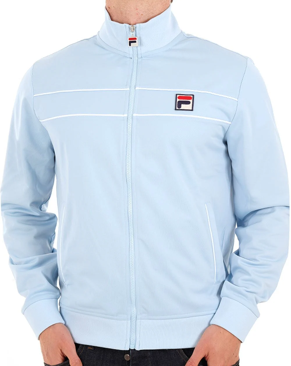 Fila Vintage Tris Track Top Sky Blue