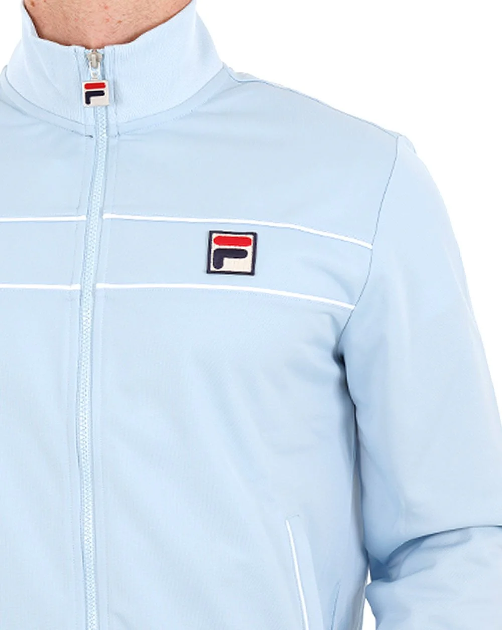 Fila Vintage Tris Track Top Sky Blue - Image 2