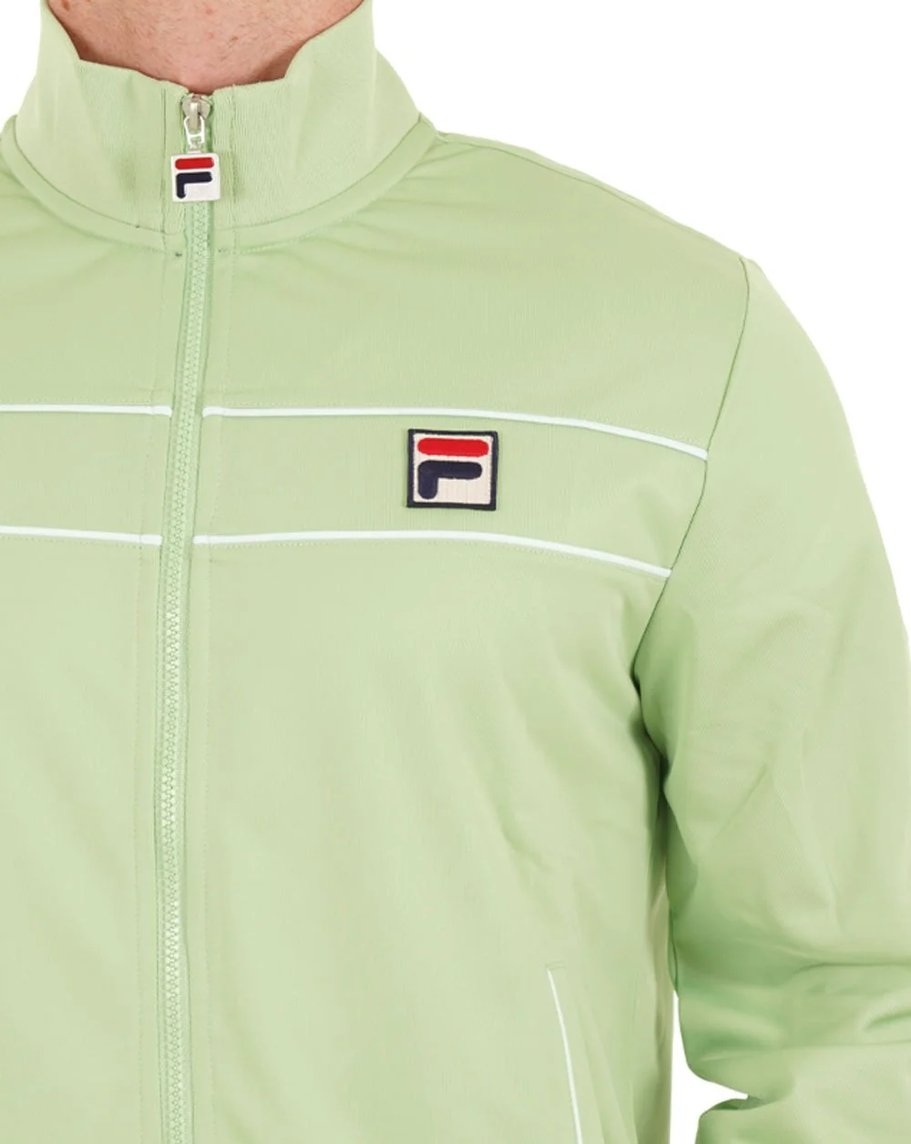 Fila Vintage Tris Track Top Soft Green - Image 2