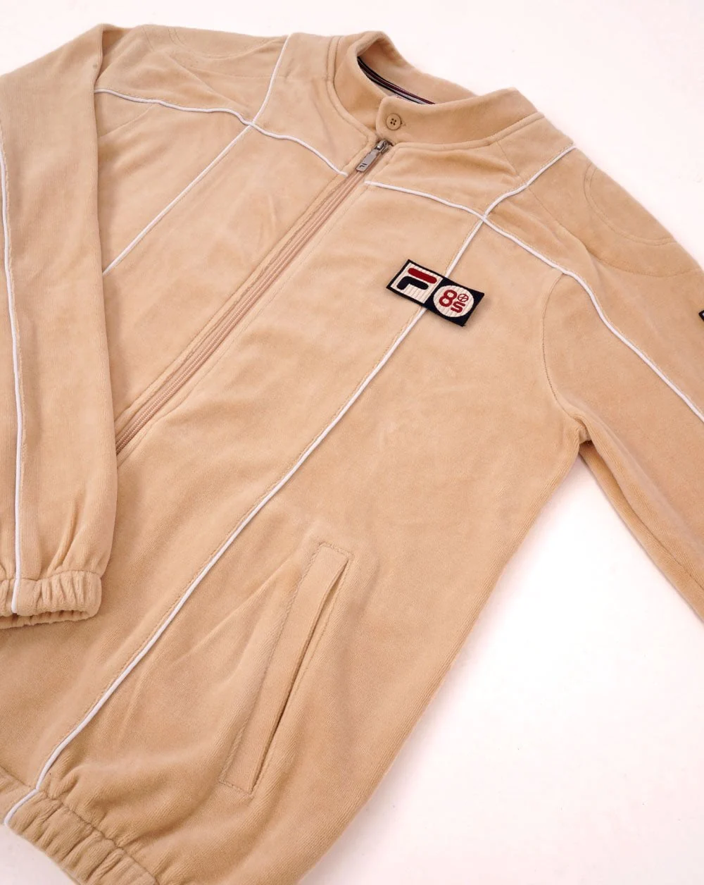 Fila Vintage Tusk Pro Badge Track Top Butterscotch - Image 3