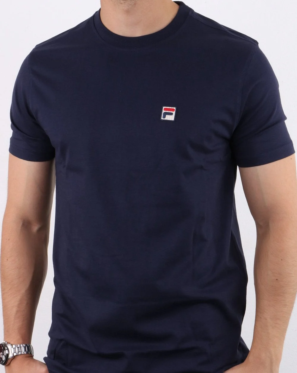 Fila Vintage Twin Pack T Shirts Navy/White - Image 3