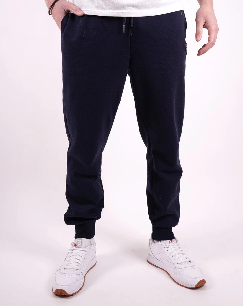 Fila Vintage Umar Track Pant Navy - Image 3