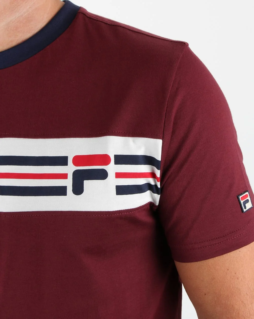 Fila Vintage Vandorno T Shirt Rum Raisin - Image 2
