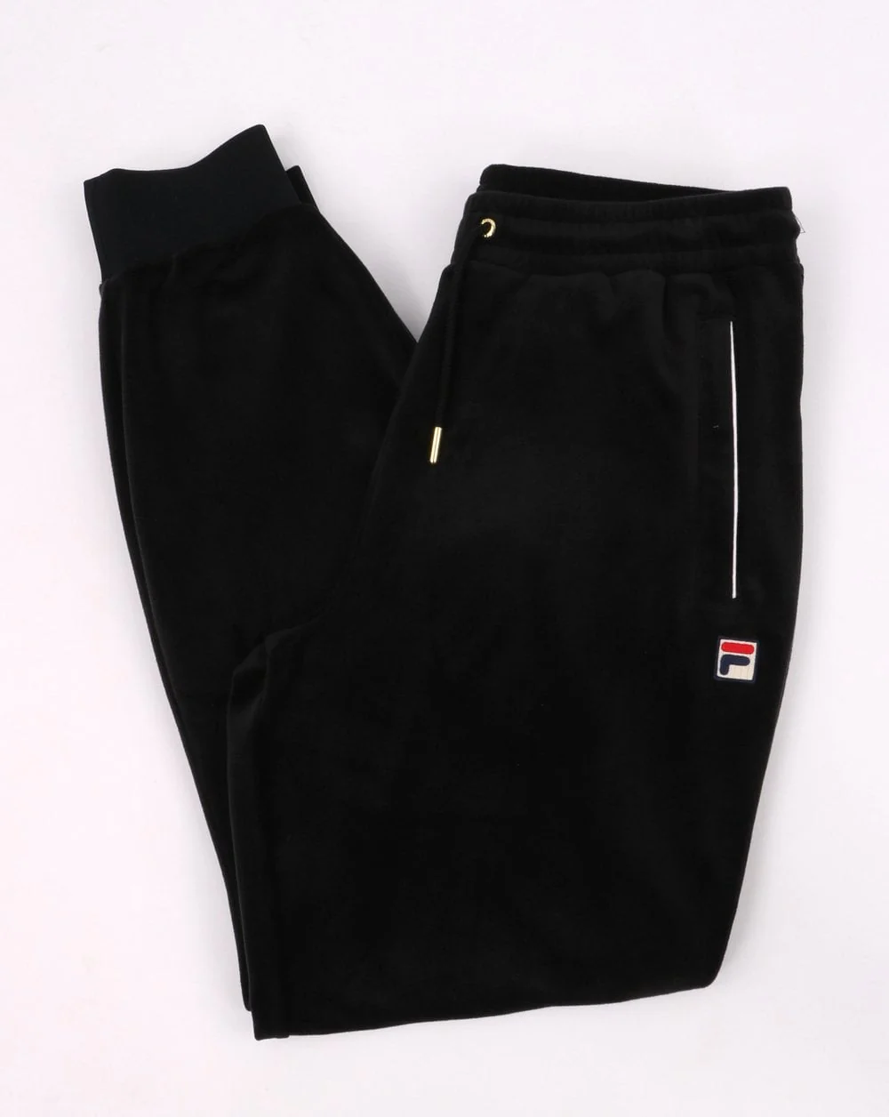 Fila Vintage Velour Track Pants Black