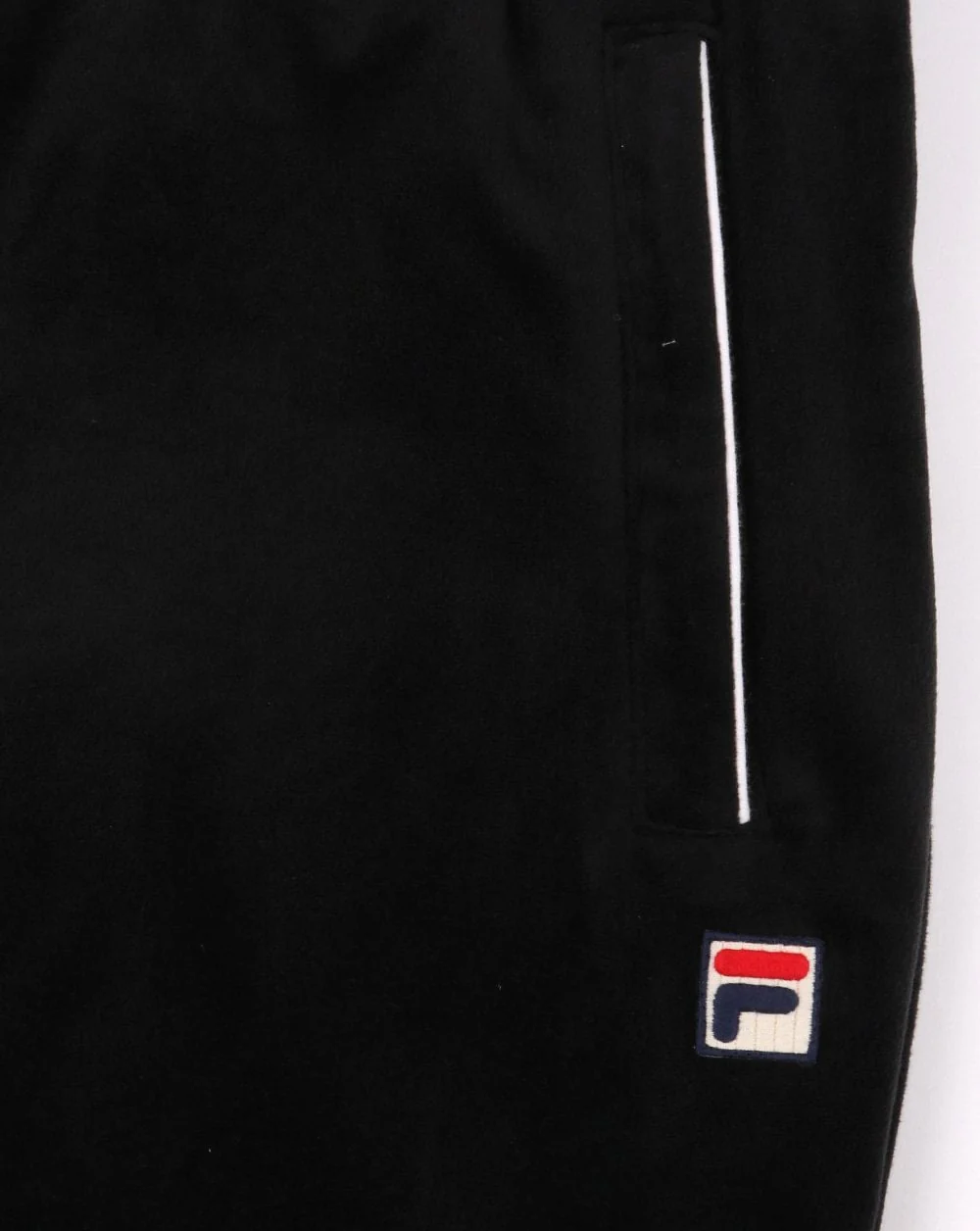 Fila Vintage Velour Track Pants Black - Image 2