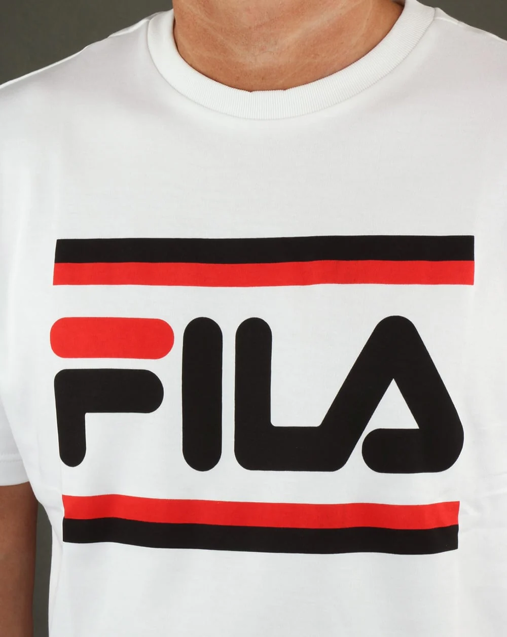 Fila Vintage Vialli T Shirt White - Image 2