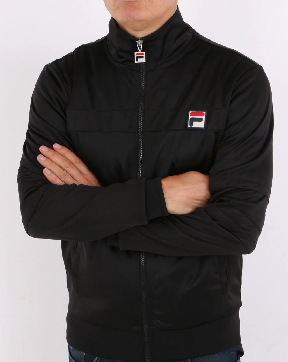 Fila Vintage Vilas 80s Track Top Black - Image 2