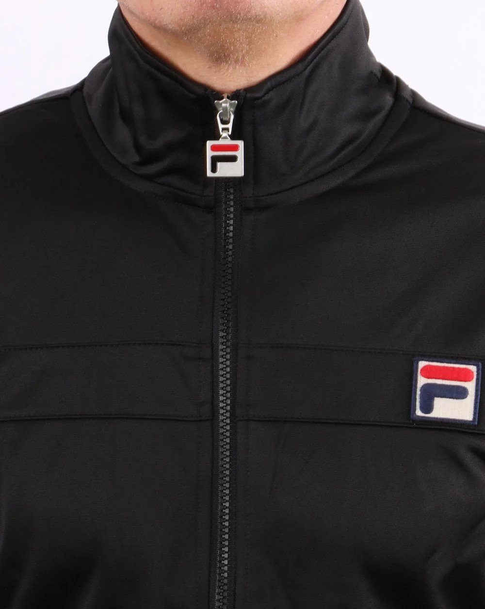 Fila Vintage Vilas 80s Track Top Black - Image 3