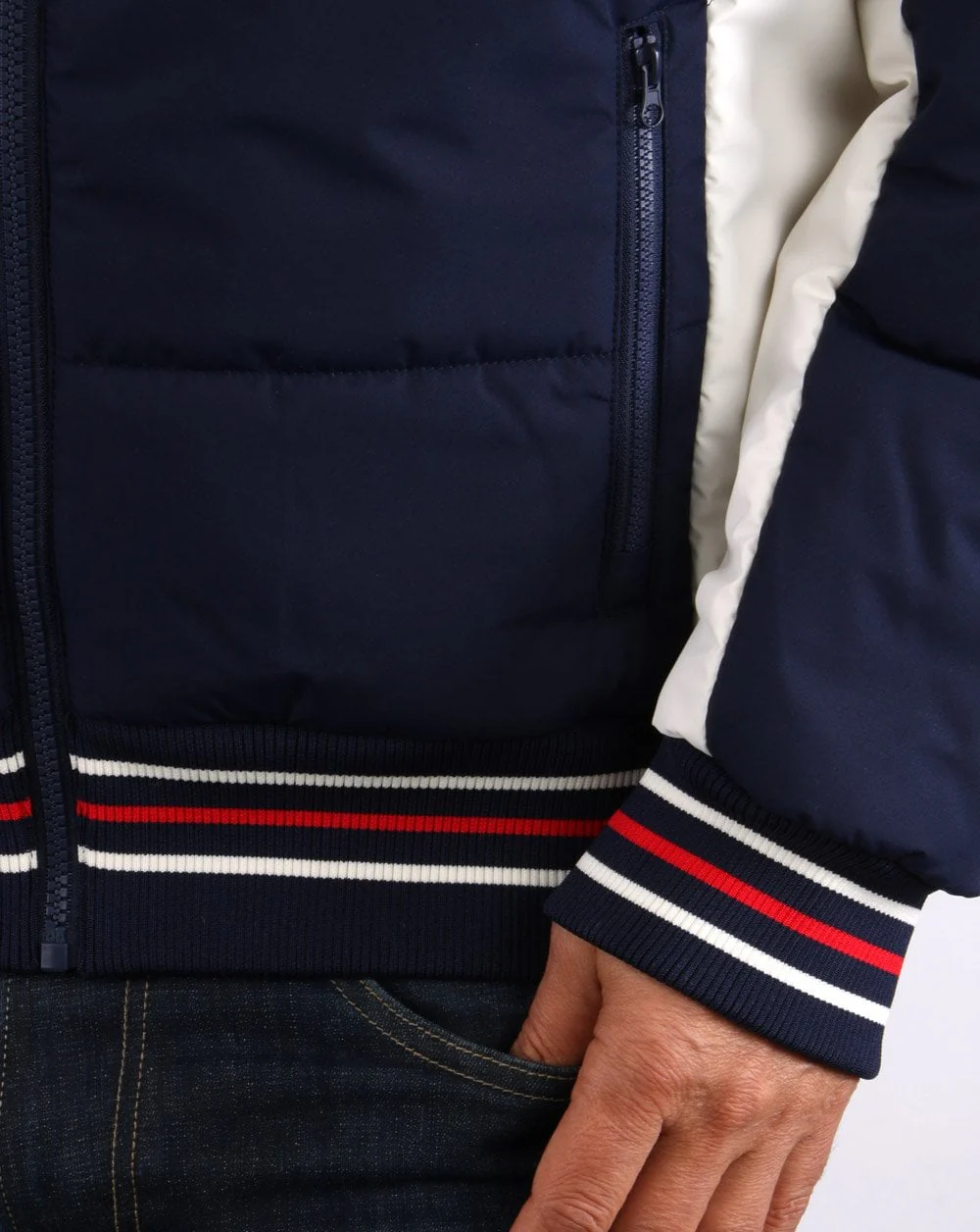 Fila Vintage Watson Puffer Jacket Navy/Cream - Image 5