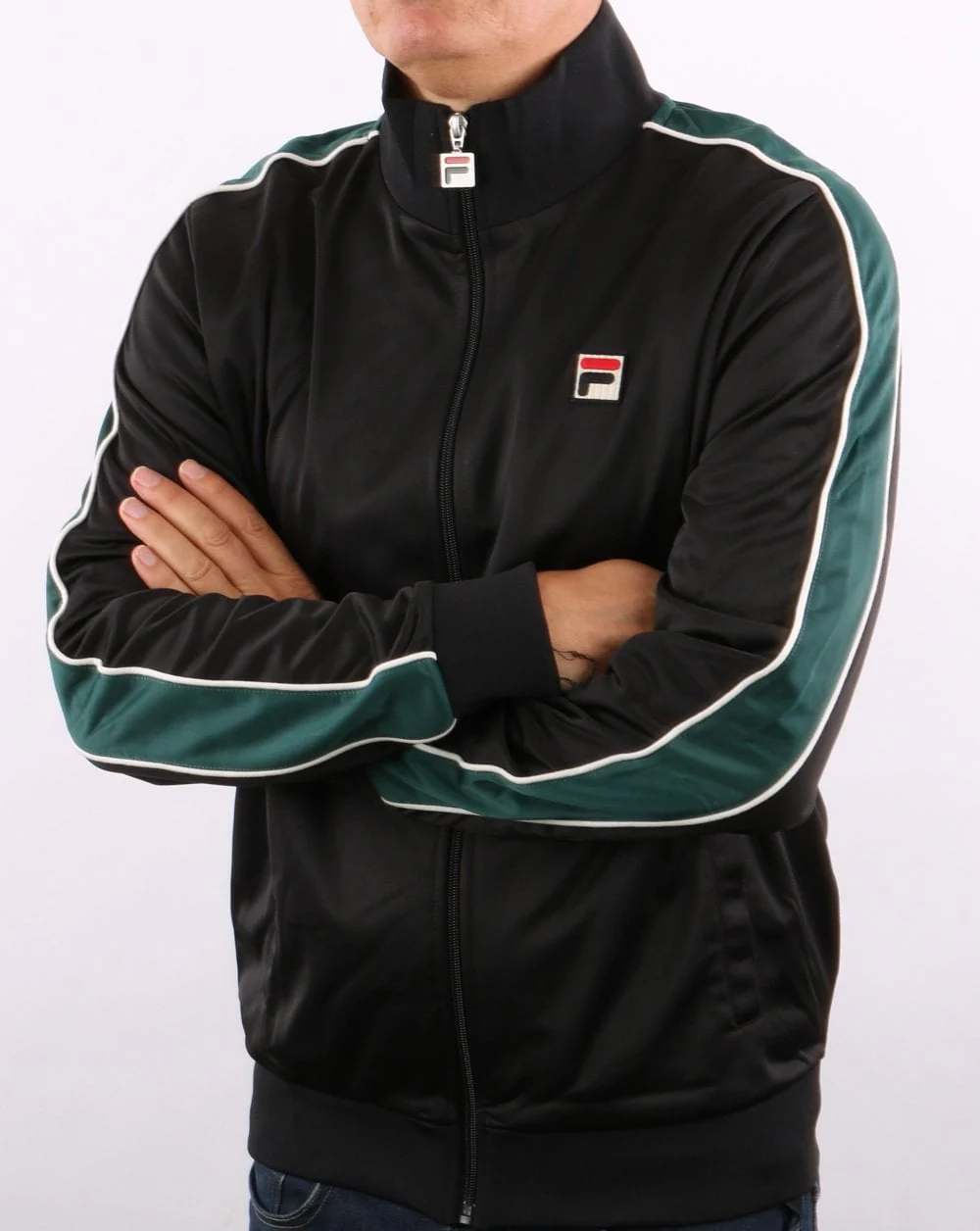 Fila Vintage Wicks Track Top Black/Green