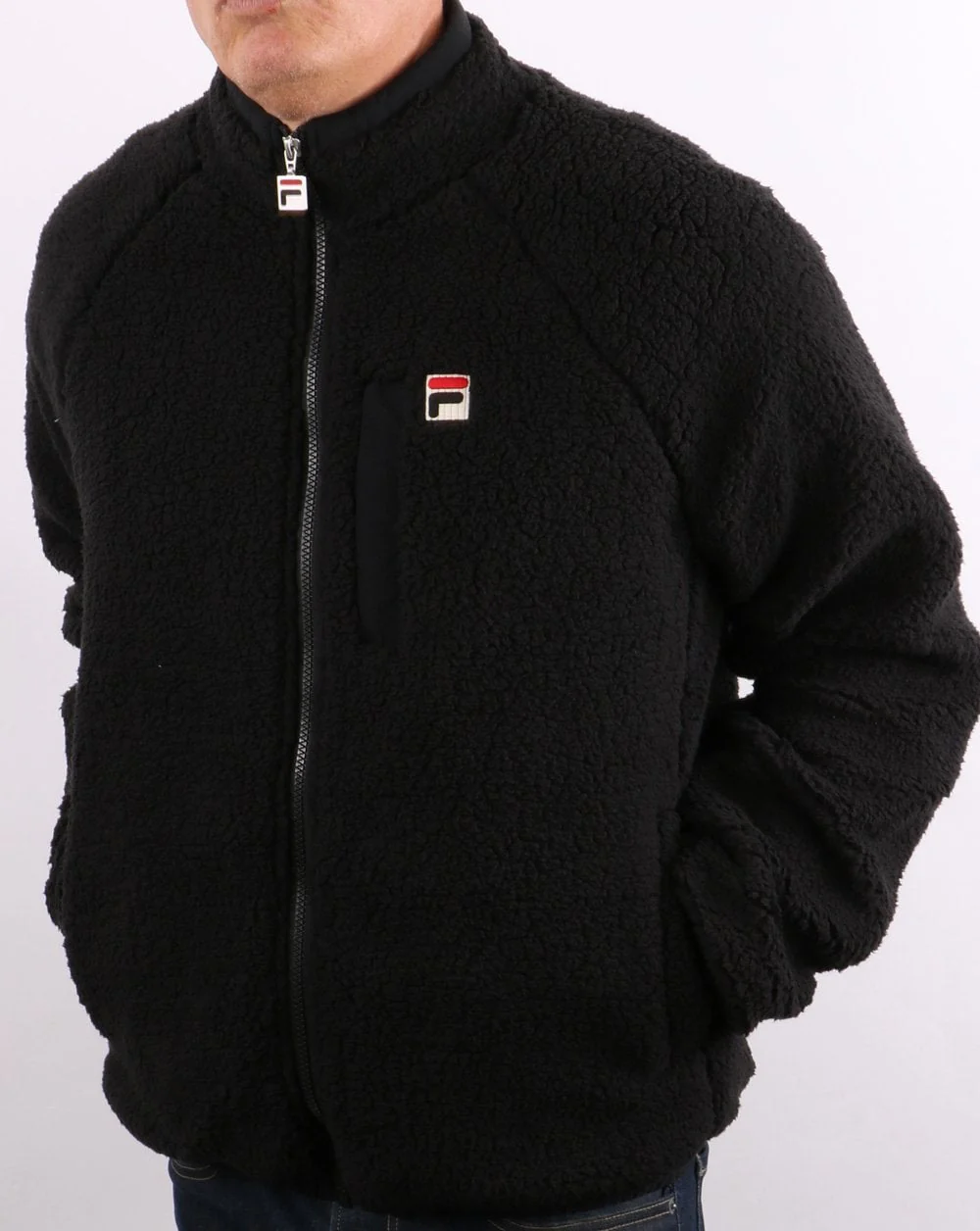 Fila Vintage Yuri Sherpa Fleece Black - Image 4