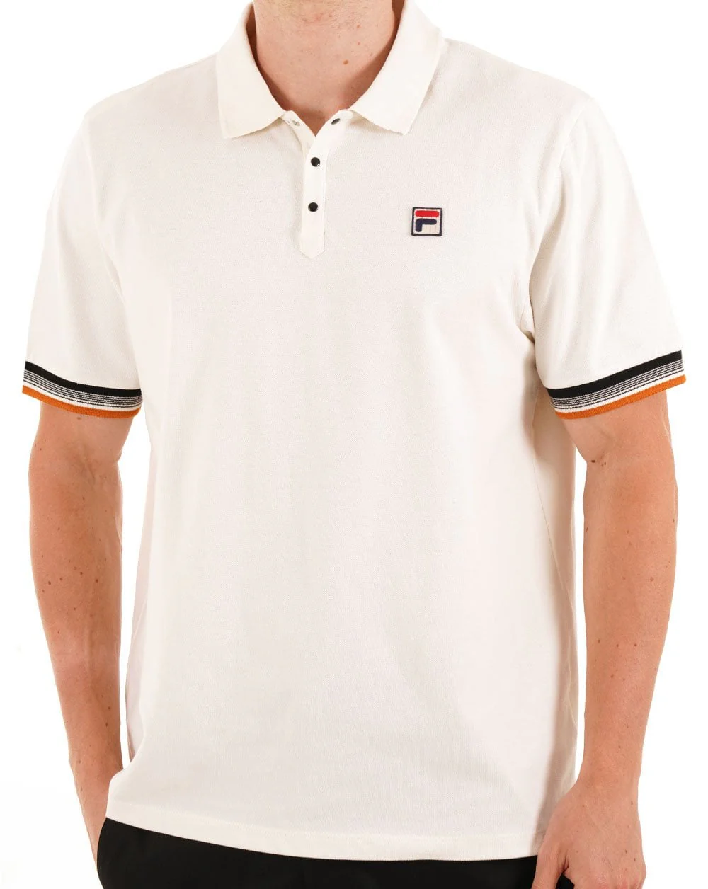 Fila Vintage Zev Polo Shirt Gardenia - Image 3