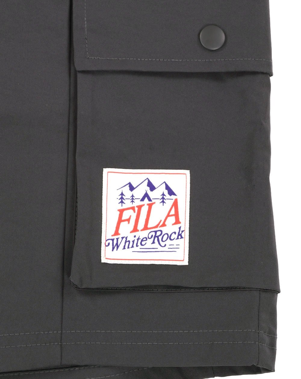 Fila White Rock Cargo Shorts Dark Grey - Image 2