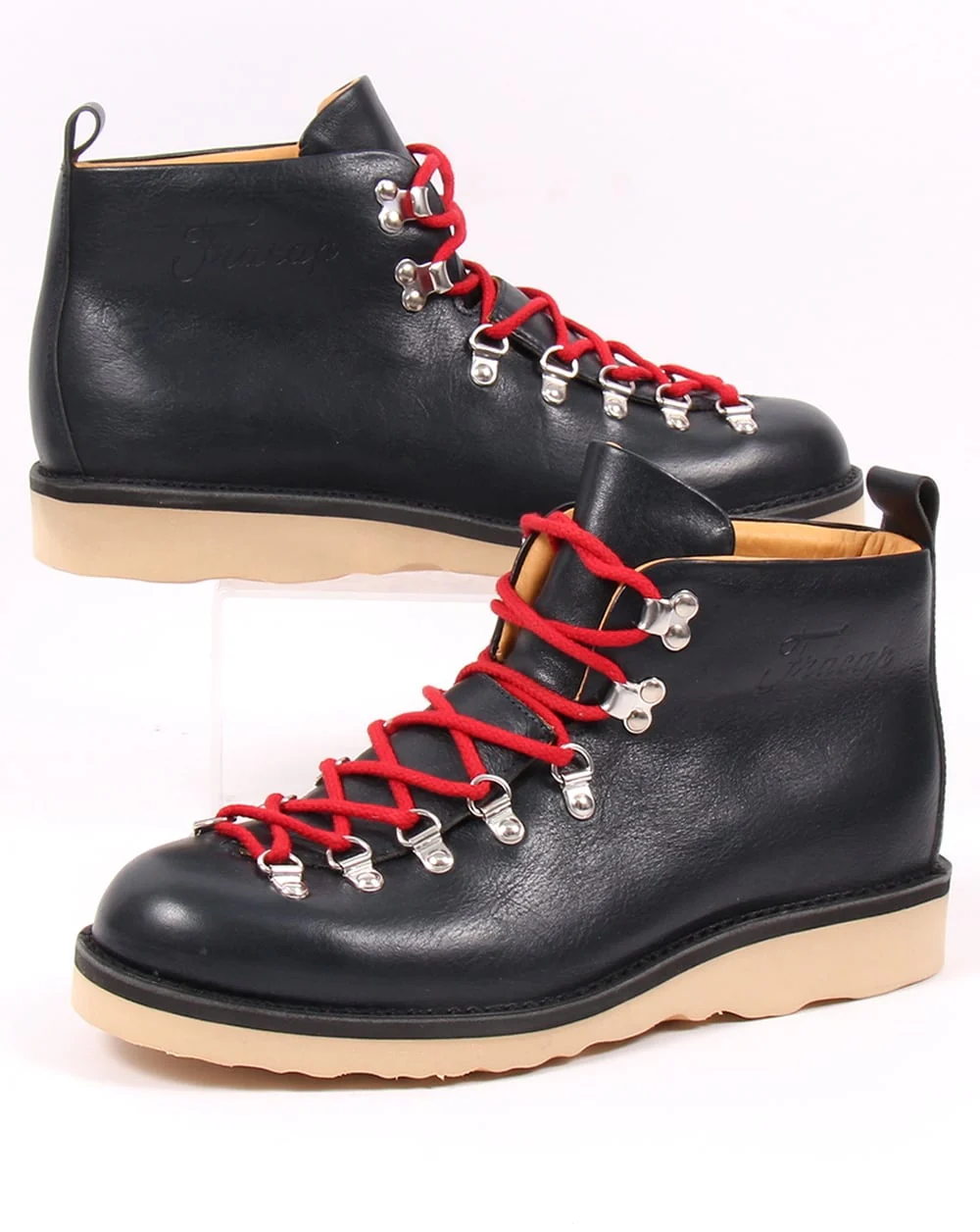 Fracap M120 Scarponcini Leather Boots Navy