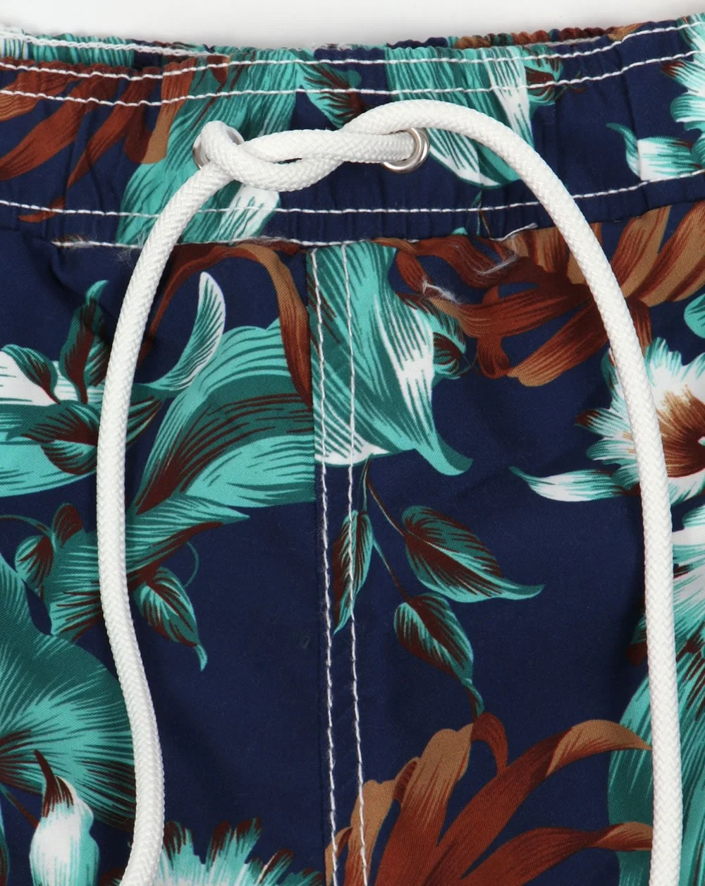 Franklin And Marshall Floral Beach Shorts Vintage Blue - Image 2