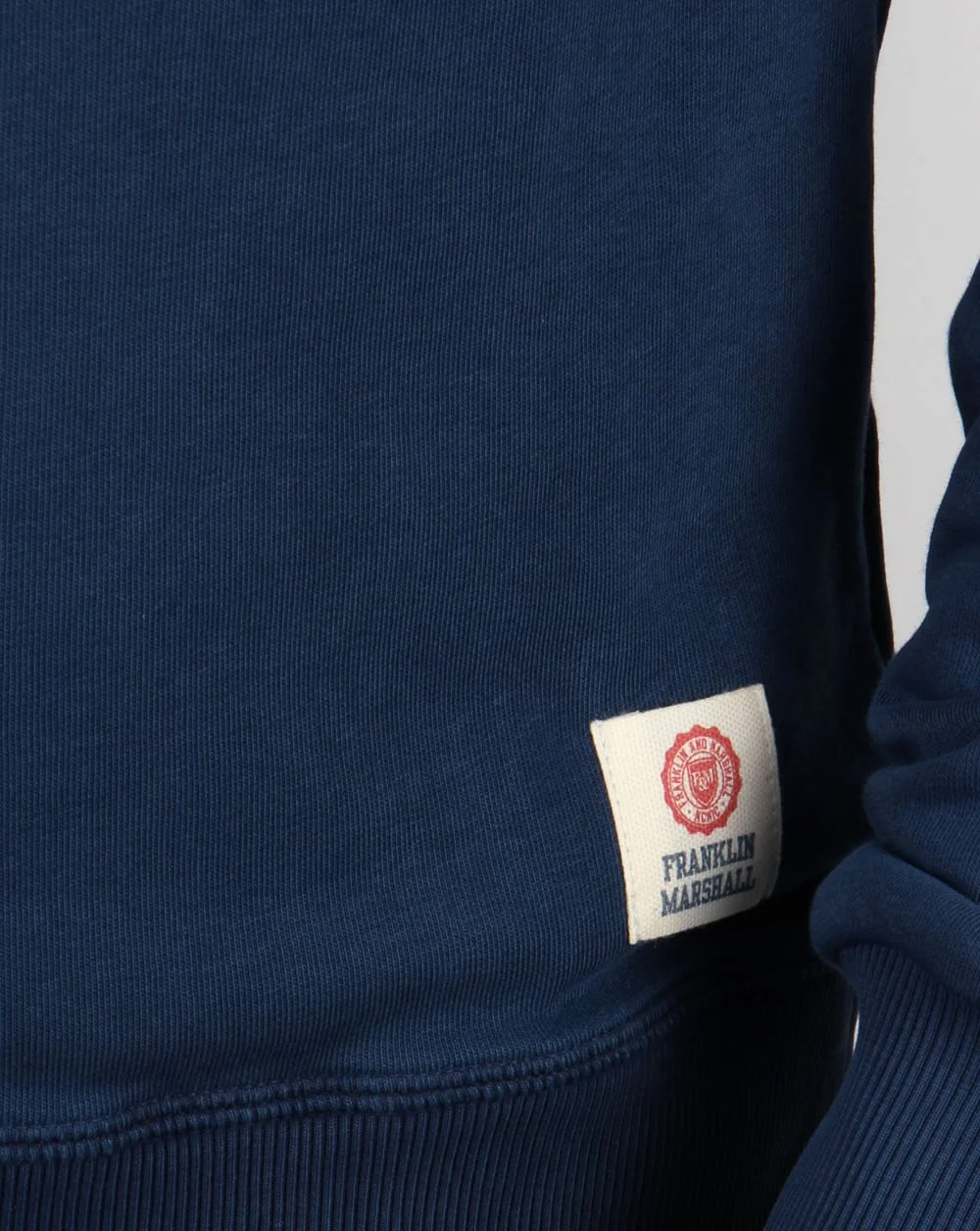 Franklin And Marshall Heritage Logo Sweatshirt Original Blue - Image 3