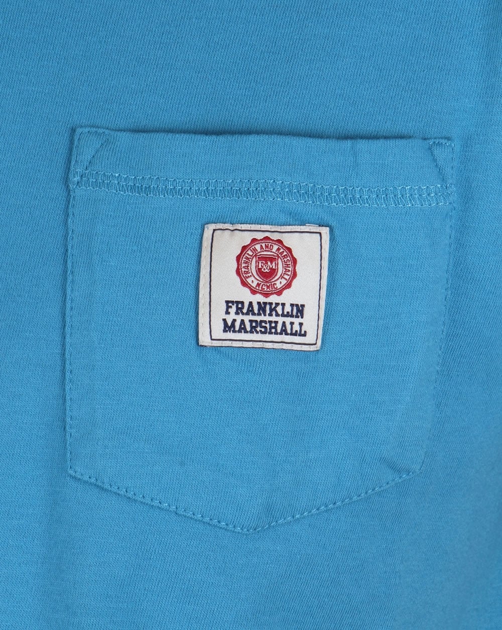 Franklin And Marshall Pocket Ringer T-shirt Cloud Blue - Image 3