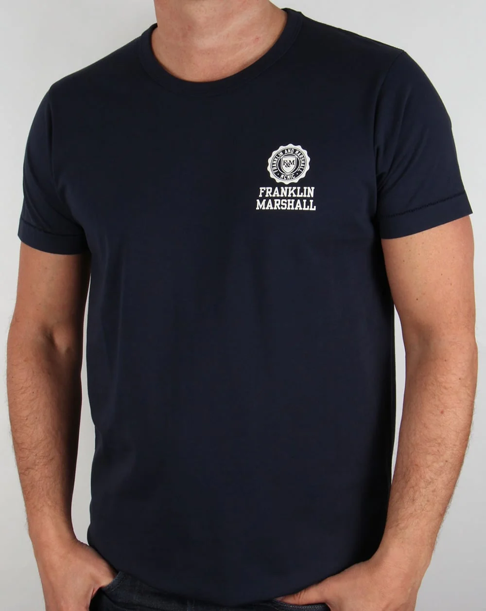 Franklin And Marshall Small Logo T-shirt Navy