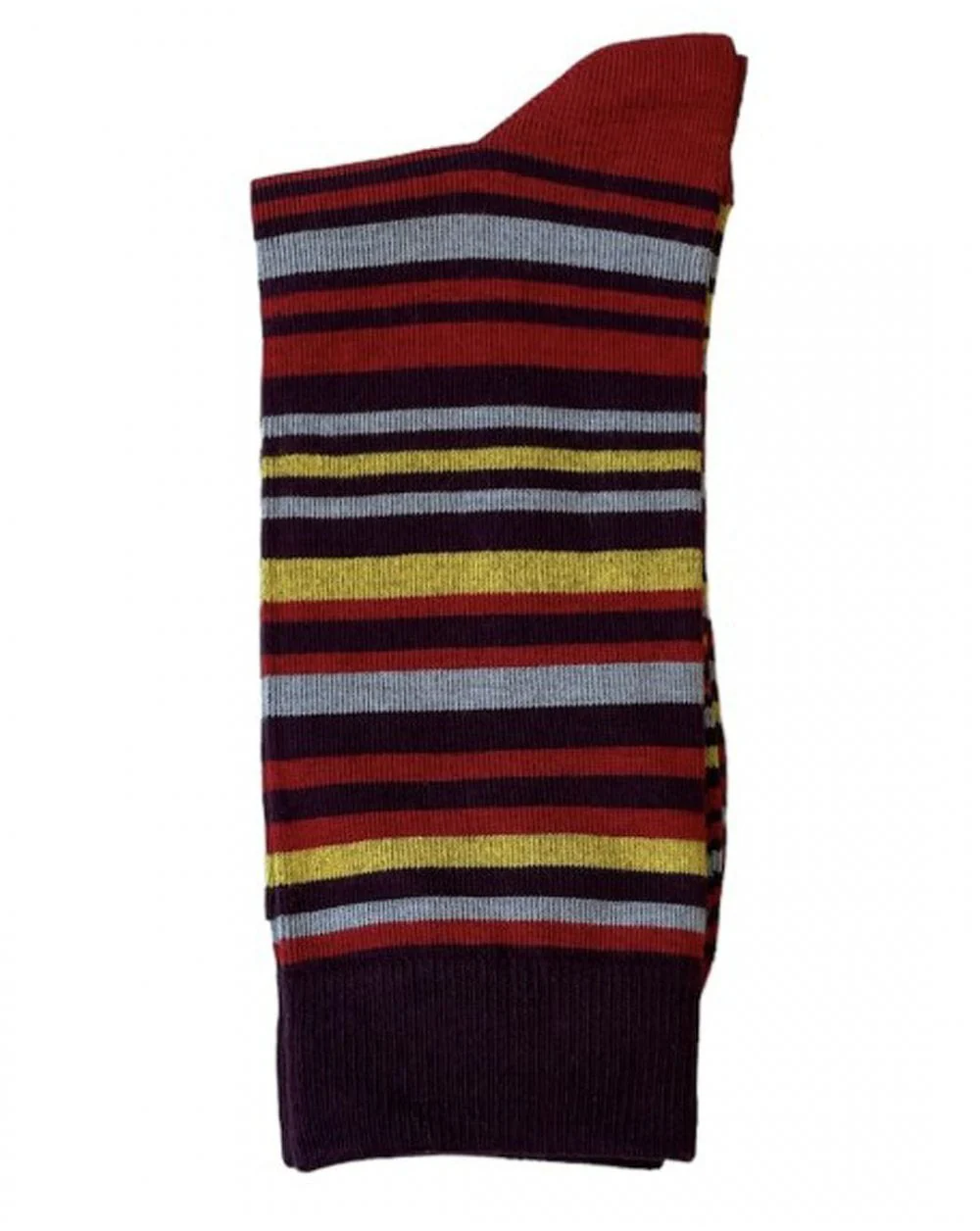 Gabicci Vintage Argyle Socks Burgundy - Image 3