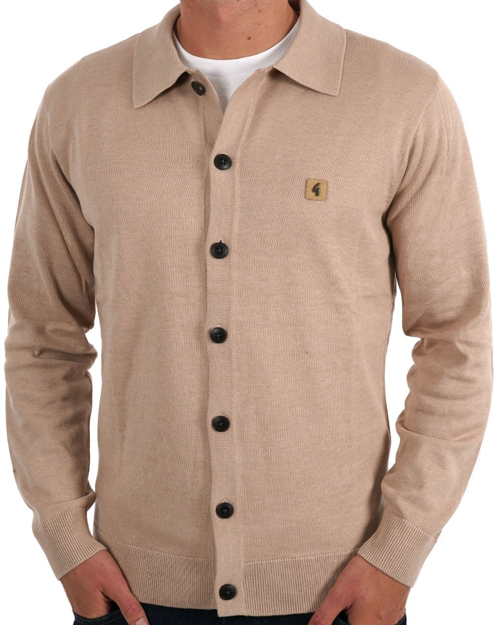 Gabicci Vintage Azima Knitted Cardigan Oat - Image 2