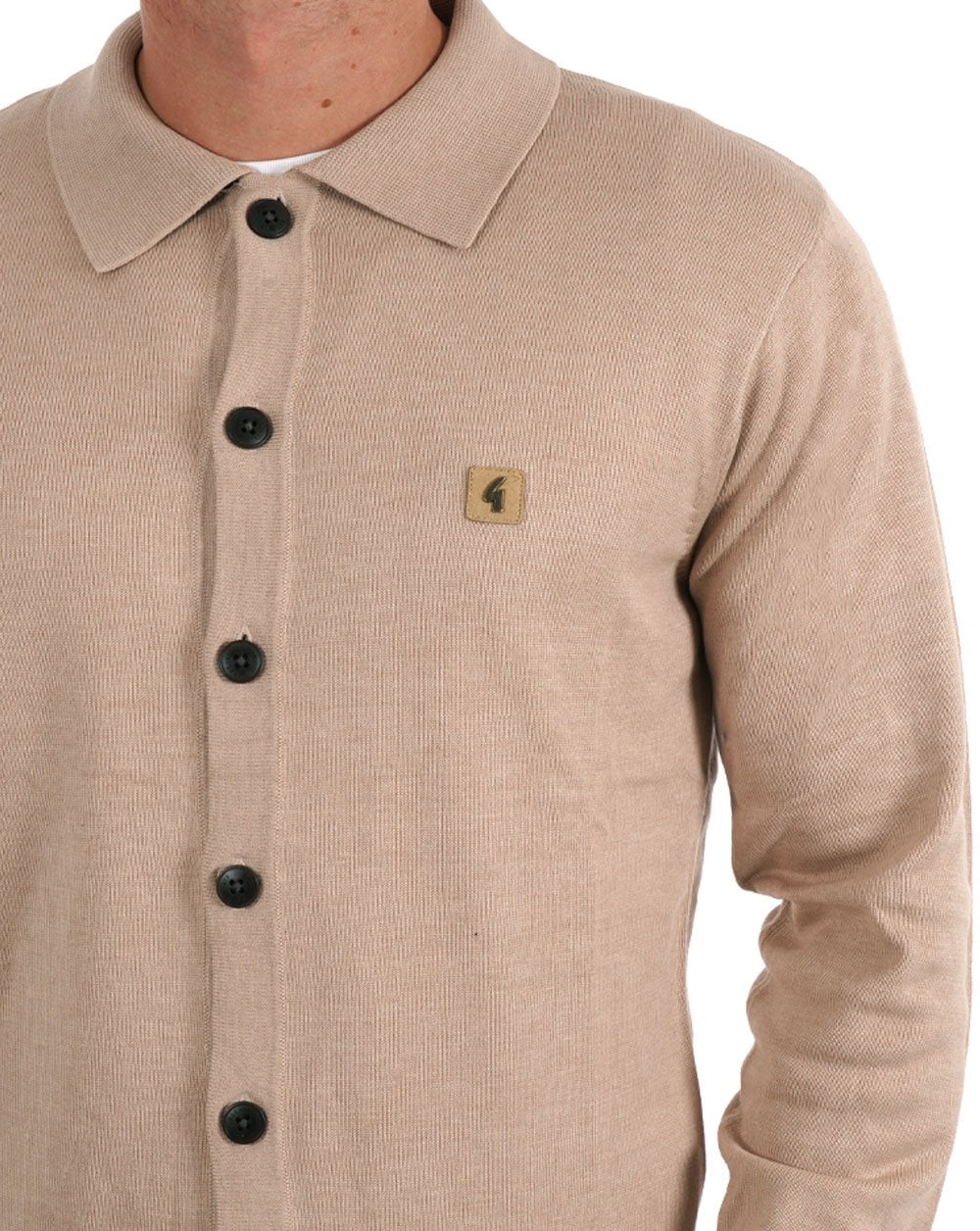 Gabicci Vintage Azima Knitted Cardigan Oat - Image 3