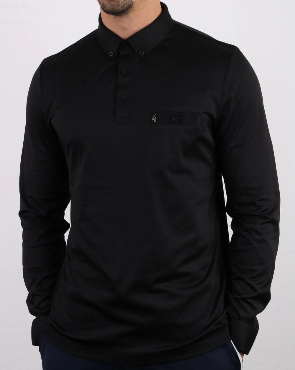 Gabicci Vintage Britman Polo Shirt Black