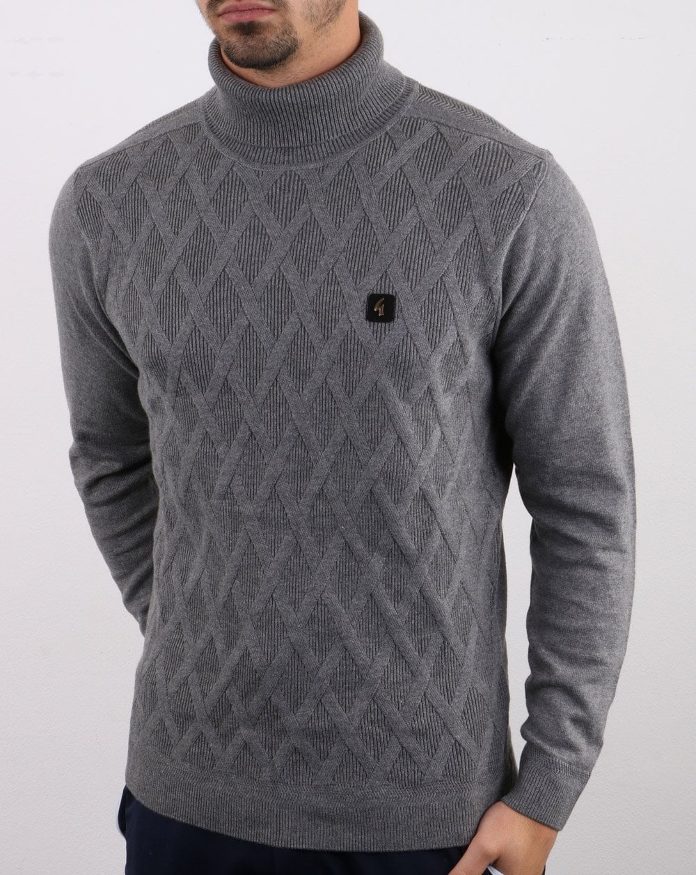Gabicci Vintage Coaster Roll Neck Grey - Image 4