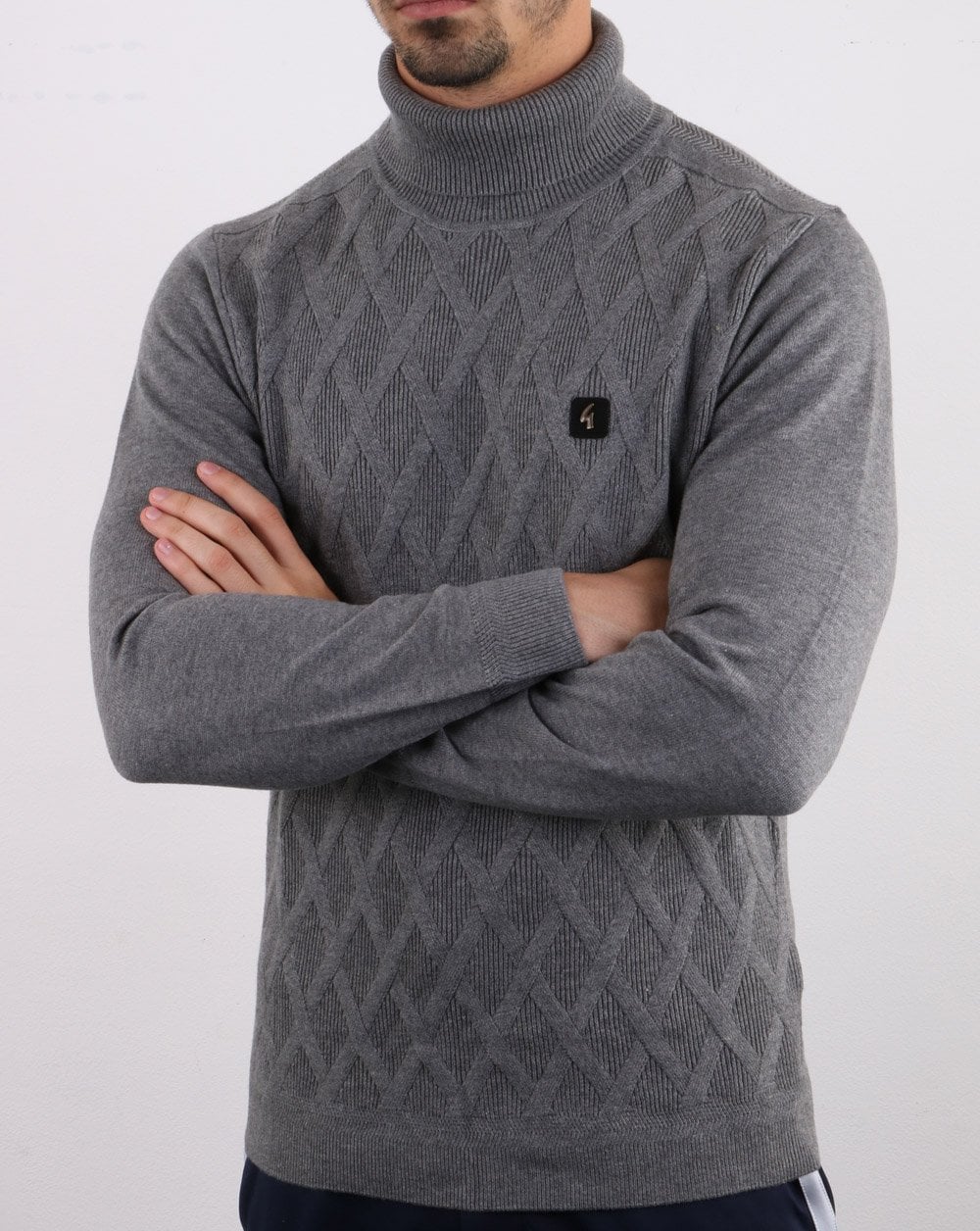 Gabicci Vintage Coaster Roll Neck Grey - Image 5