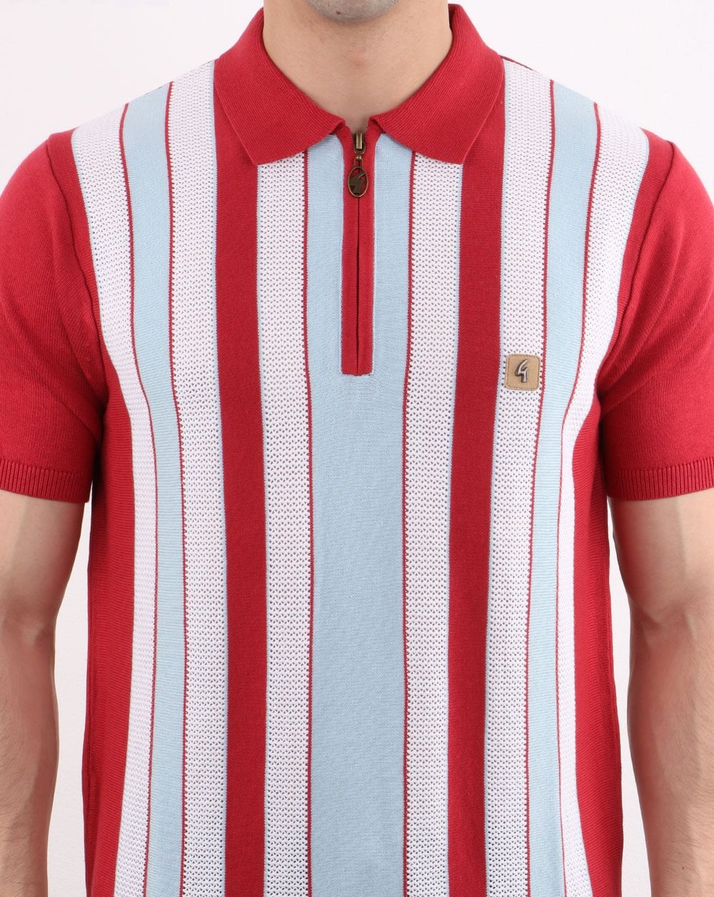 Gabicci Vintage Colt Polo Shirt Red - Image 4