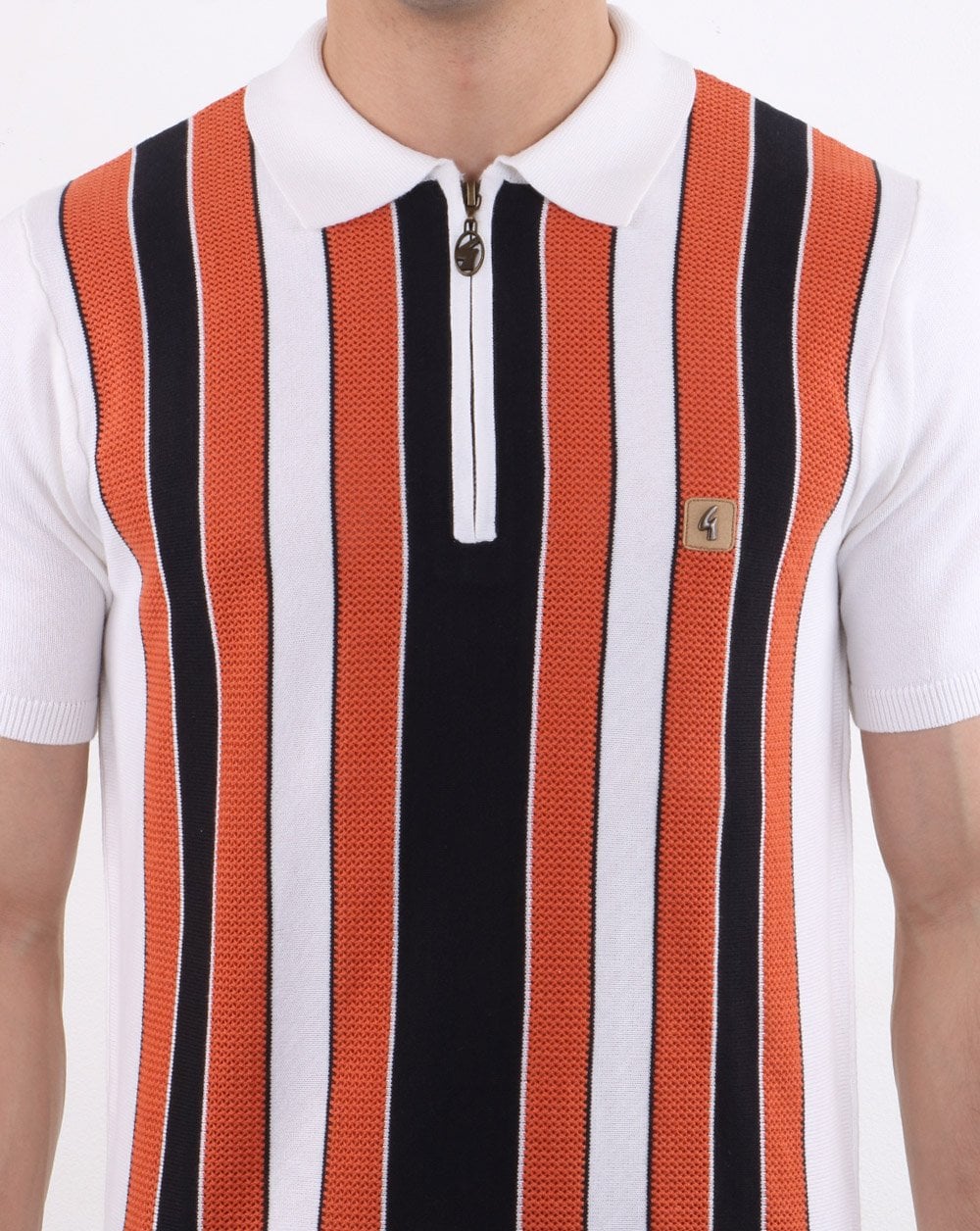 Gabicci Vintage Colt Polo Shirt White - Image 3