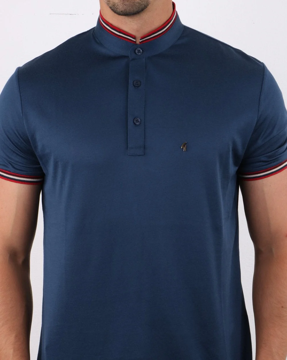 Gabicci Vintage Convoy Polo Shirt Storm - Image 4