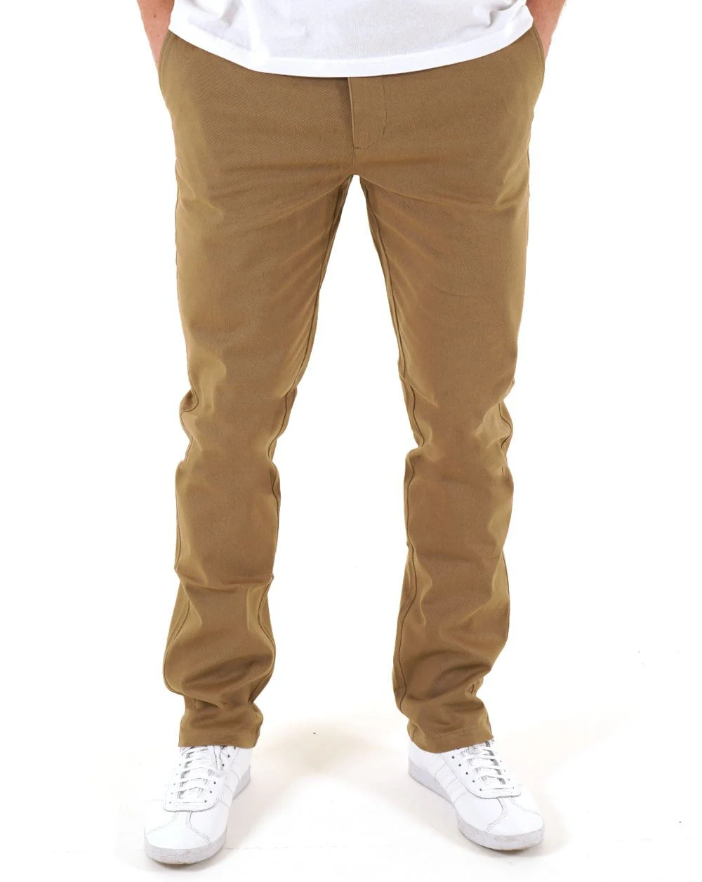 Gabicci Vintage Curtis Chino Trousers Camel - Image 2