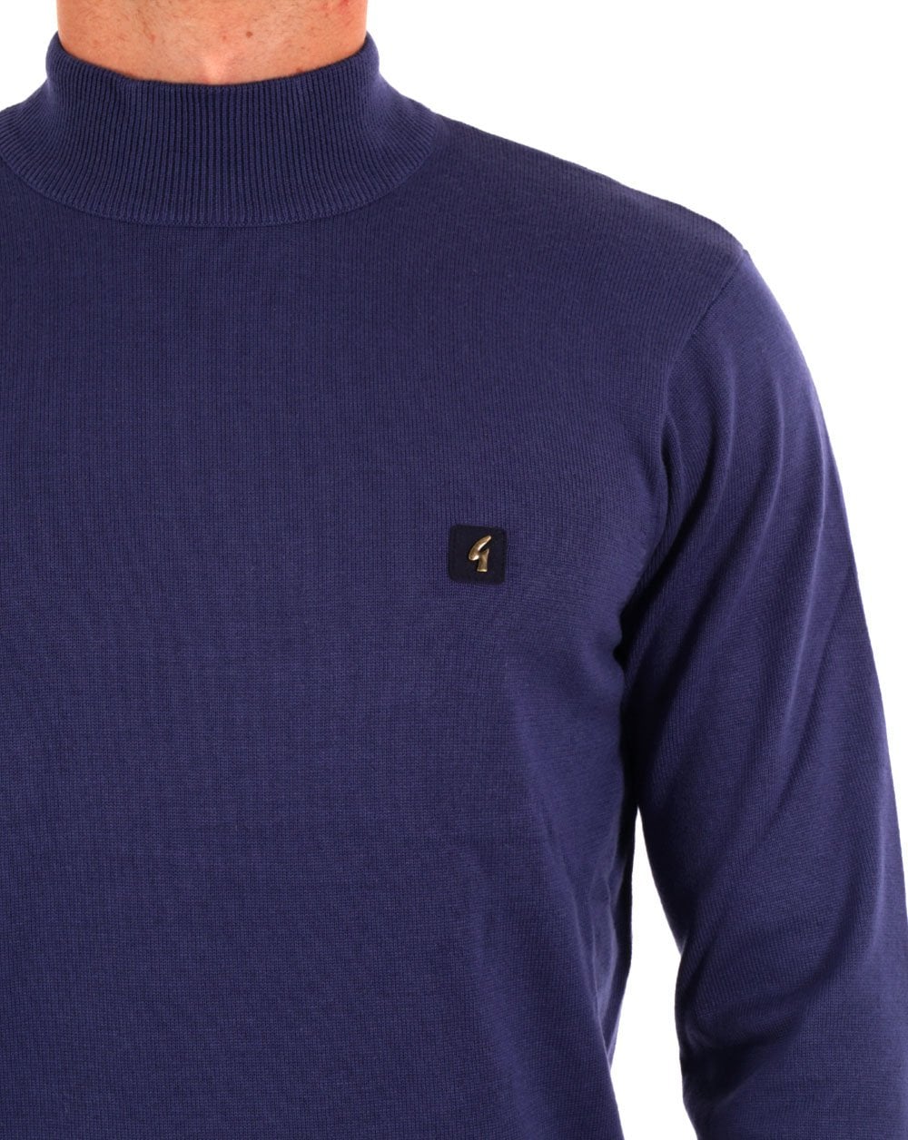 Gabicci Vintage Duke Roll Neck Insignia Blue - Image 2